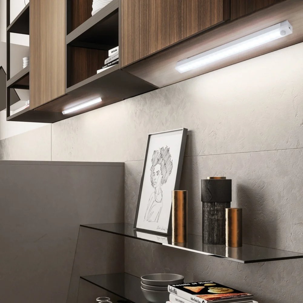 đ„TidsbegrĂ€nsat erbjudande - uppladdningsbar LED-lampa, ingen stansning krĂ€vs, smart sensor, magnetisk