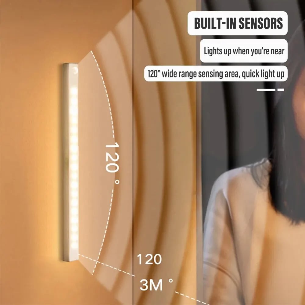 đ„TidsbegrĂ€nsat erbjudande - uppladdningsbar LED-lampa, ingen stansning krĂ€vs, smart sensor, magnetisk