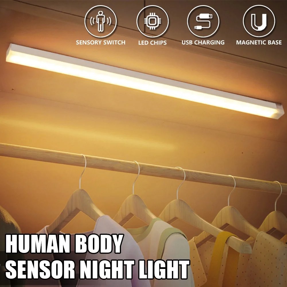 đ„TidsbegrĂ€nsat erbjudande - uppladdningsbar LED-lampa, ingen stansning krĂ€vs, smart sensor, magnetisk