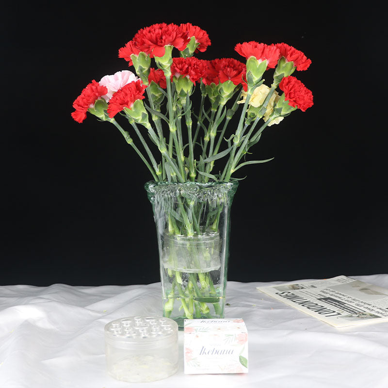 Spiraalvormige stuurpenhouder voor Ikebana - Verbeterd model