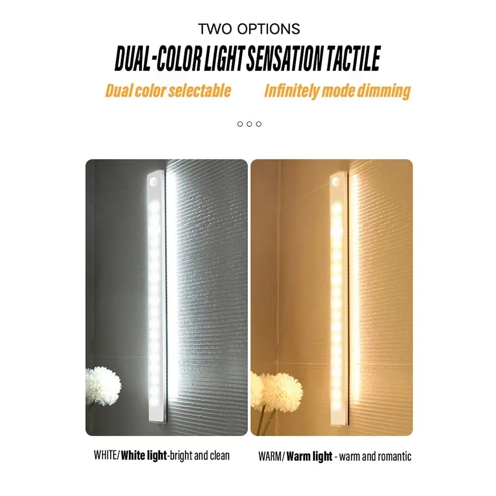 đ„TidsbegrĂ€nsat erbjudande - uppladdningsbar LED-lampa, ingen stansning krĂ€vs, smart sensor, magnetisk