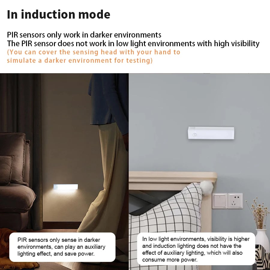 đ„TidsbegrĂ€nsat erbjudande - uppladdningsbar LED-lampa, ingen stansning krĂ€vs, smart sensor, magnetisk
