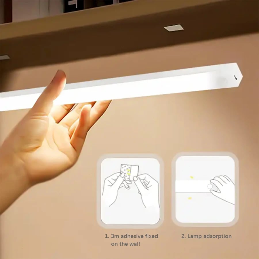 đ„TidsbegrĂ€nsat erbjudande - uppladdningsbar LED-lampa, ingen stansning krĂ€vs, smart sensor, magnetisk