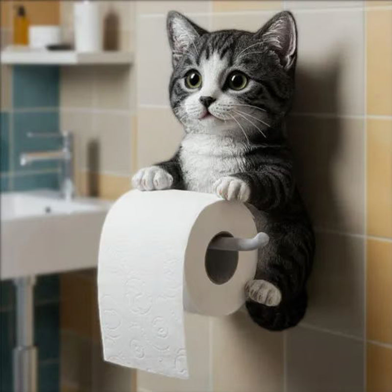 đ§»VĂ€ggmonterad toalettpappershĂ„llare för kattđŸ