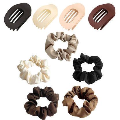 ✨ Oval uppsättning hårklämmor (4 st)