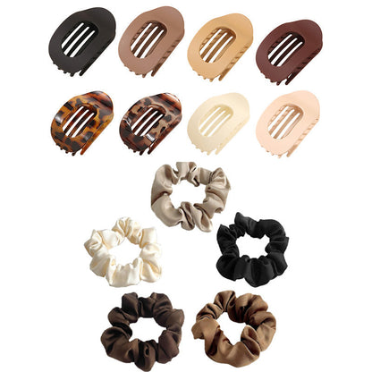 ✨ Oval uppsättning hårklämmor (4 st)