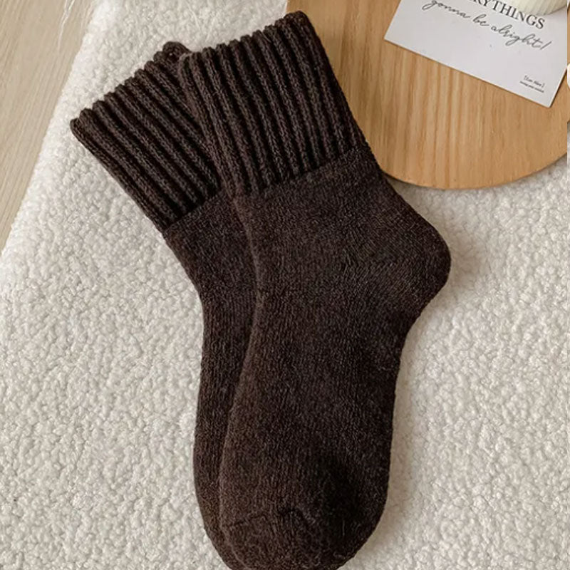 🧦 5 par Värmande Ullstrumpor i Mellanhöjd