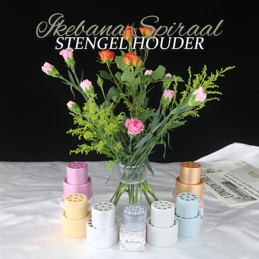 Spiraalvormige stamhouder voor Ikebana