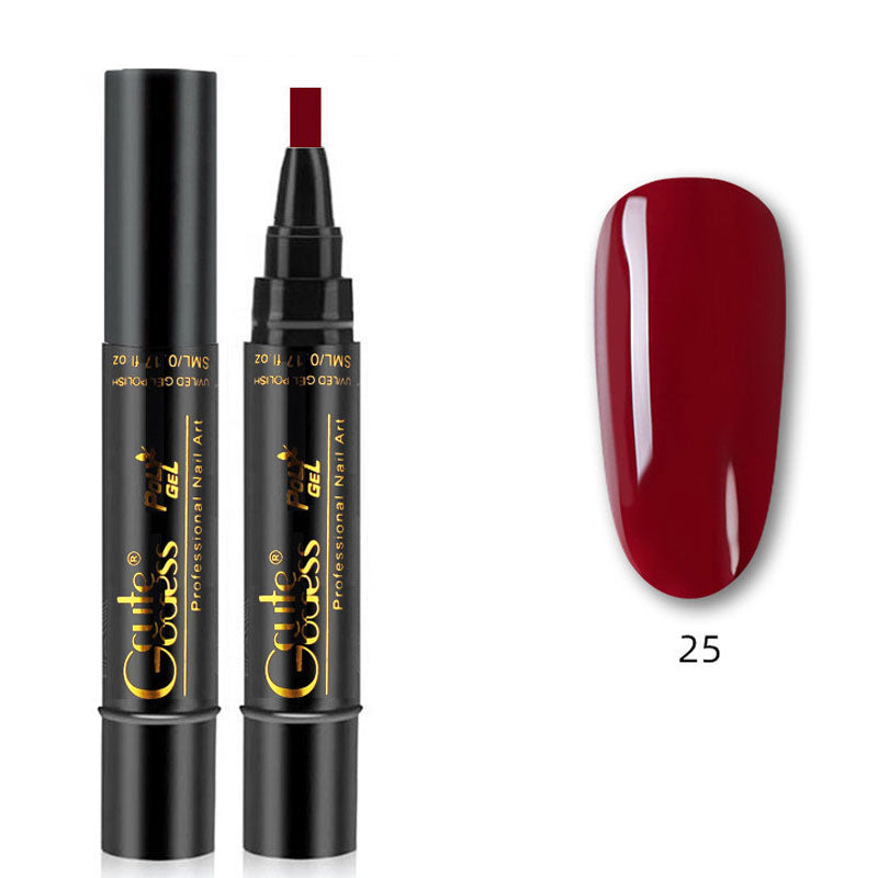 💅✨ 3-i-1 Gellack Penna | Bas, Färg & Topplack i Ett Steg! | Snabb Manikyr