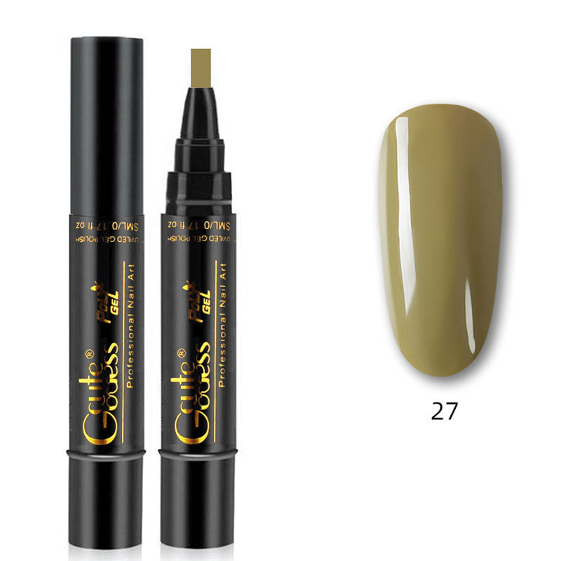 💅✨ 3-i-1 Gellack Penna | Bas, Färg & Topplack i Ett Steg! | Snabb Manikyr