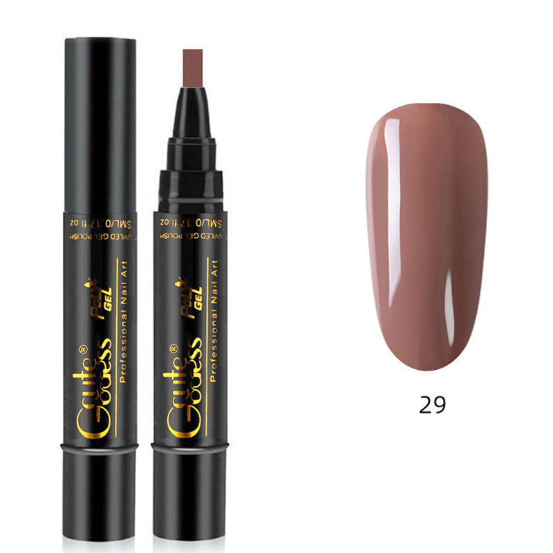 💅✨ 3-i-1 Gellack Penna | Bas, Färg & Topplack i Ett Steg! | Snabb Manikyr
