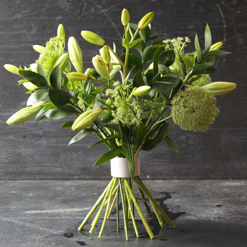 Spiraalvormige stamhouder voor Ikebana