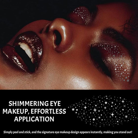 ✨💖 Lidschatten-Aufkleber im Western-Stil mit Silber-/Goldfolienprägung