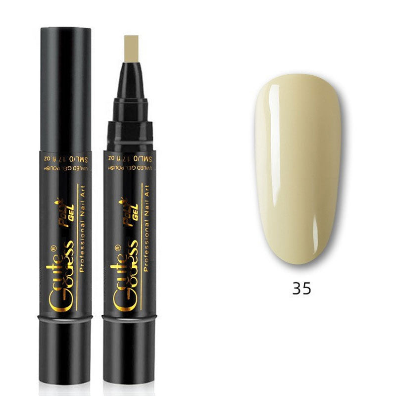 💅✨ 3-i-1 Gellack Penna | Bas, Färg & Topplack i Ett Steg! | Snabb Manikyr