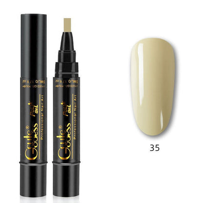 💅✨ 3-i-1 Gellack Penna | Bas, Färg & Topplack i Ett Steg! | Snabb Manikyr