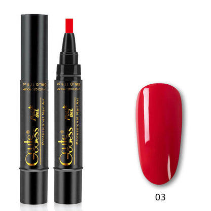 💅✨ 3-i-1 Gellack Penna | Bas, Färg & Topplack i Ett Steg! | Snabb Manikyr