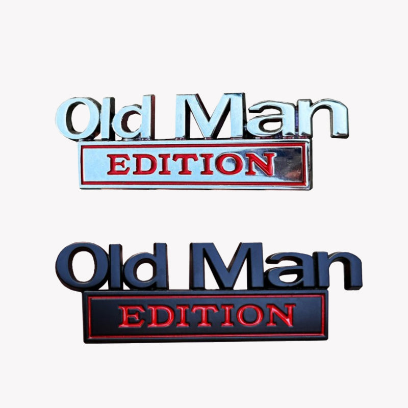 🚗 Old Man Edition auto embleem