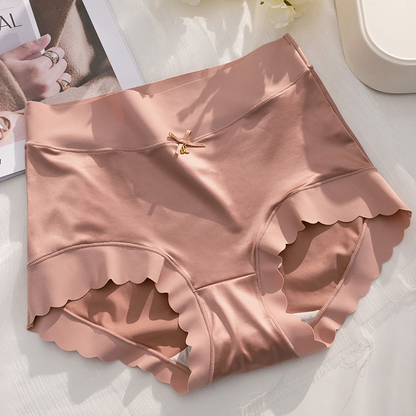 💖Storlek: 40-100 kg✨🎁Köp 1 få 2 (3-pack) 🎁Premium satin antibakteriell Ice Silk fuktabsorberande trosor