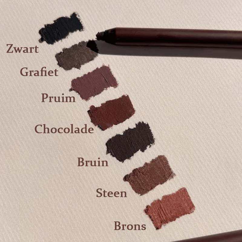 🎁Köp 1 få 1 gratis🔥-🌟24-timmars vattenfast eyeliner duo vässbar ögonpenna