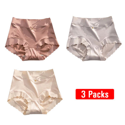 💖Storlek: 40-100 kg✨🎁Köp 1 få 2 (3-pack) 🎁Premium satin antibakteriell Ice Silk fuktabsorberande trosor