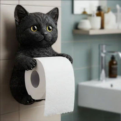 🧻Väggmonterad toalettpappershållare för katt🐾